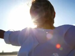 Woman Beach Montage Stock Footage