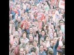 UPITN 3 5 71 MAY DAY PARADE TAKES PLACE IN PRAGUE News Clip