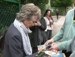 INTERVIEW - Virginia Wade at Video Sightings Stock Footage