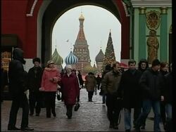 Christmas morning in Red Square and around Moscow News Clip