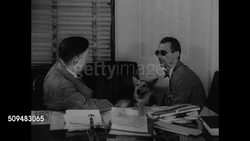 Harry E. Claus with Seeing Eye dog Instructional Video