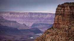 Rainstorm in the Grand Canyon  - Time Lapse Stock Footage