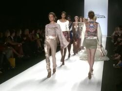 Bradon McDonald at Project Runway - Runway - Stock Footage