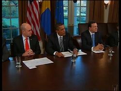 EU leaders upbeat on climate change after summit with Obama News Clip