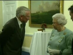 Queen Elizabeth II meets delegates at Chatham House News Clip