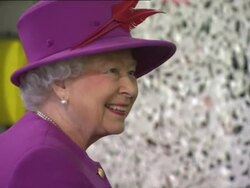 Queen Elizabeth Talking With Royal Marines News Clip