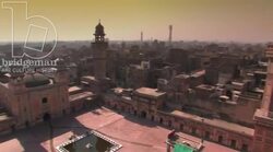 Wazir Khan Mosque - Outside 1 Stock Footage