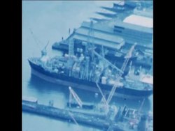 SYND 19 3 75 CIA SPY SHIP IN HARBOUR IN PENNSYLVANIA Instructional Video
