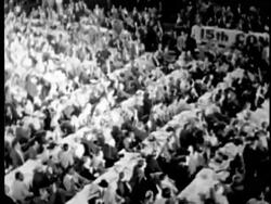 B/W, MONTAGE, Auto union strike, 1930s/1940s, Detroit, Michigan, USA Stock Footage