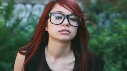 Angry girl chewing a bubble gum Stock Footage