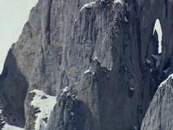 WS AERIAL ZI PAN View of Highest rocky mountain / Liechtenstein, Switzerland Stock Footage