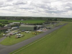Landing At Breighton Aerodrome Stock Footage
