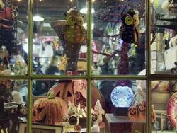 Holiday window display Stock Footage