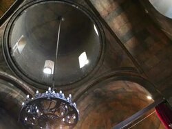 Khor Virap monastery, interior view of the church of the Holy Mother of God, Saint Astvatsatsin Stock Footage