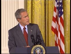 Bush comments on Russia and hurricane News Clip