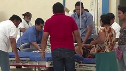 CLEAN : Mexican town sets up makeshift hospital to welcome quake victims News Clip