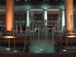 Decorative fountain at Harrahs Casino in New Orleans Stock Footage