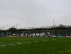 Mid shot of Bayer training ground. Bayer Stock Footage