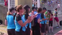 CLEAN : Seniors compete in athletic championships in Lyon despite heat News Clip