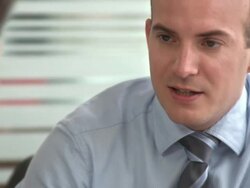 Businessman Talking Stock Footage