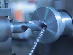 Operating the Industrial Lathe Stock Footage