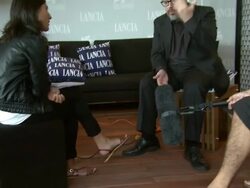 Alex de la Iglesia at the Balade Triste de Trompeta Interviews: 67th Venice Film Festival at Venice . (Footage by WireImage Video/GettyImages) Stock Footage