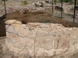 Morgantina, the central sanctuary of Demeter and Persephone, 1-4 century B.C. Stock Footage