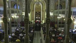 CLEAN : Hundreds pay tribute in Elie Wiesels native Romania News Clip