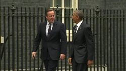 President Obama Arrives At Downing Street News Clip
