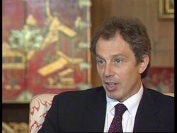 UK - Tony Blair comments on arson attack News Clip