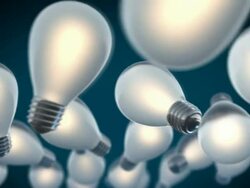 Light Bulbs rotating (Loobable) Stock Footage