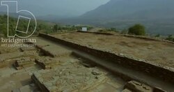 The ancient buddhist stupa at Gumbat, Swat Stock Footage