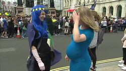 Thousands March Against Brexit in London News Clip