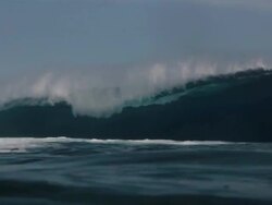 Empty Wave at Teahupoo Stock Footage