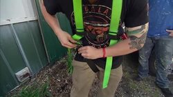 Solar panels being fitted to a building News Clip