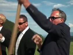 HD DOLLY: Business Fighters Stock Footage