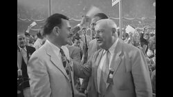 Thomas Dewey, Dwight Eisenhower at 1952 Republican National Convention in Chicago News Clip