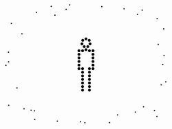 MAN -  pure black dots (LOOP) Stock Footage