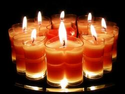 Hearts Candles Stock Footage