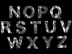Tin Foil Animated Alphabet Stock Footage