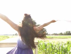 HD SUPER SLOW-MOTION: Cheerful Couple In Convertible Car Stock Footage