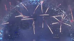 CLEAN : Fireworks over London usher in 2016 (2) News Clip