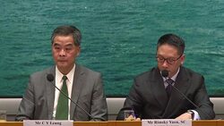 CLEAN : Hong Kong backs China bid to bar rebel lawmakers News Clip