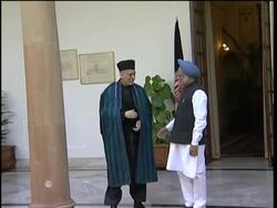 Karzai holds talks with Singh News Clip
