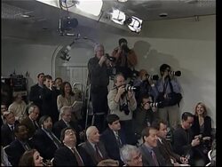 Bush comment on surveillance, Iran and North Korea News Clip