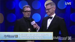 Gary Oldman Talks Winning Best Actor for 'Darkest Hour' | Golden Globes 2018 News Clip