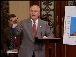 Idaho senator Larry Craig was on the senate floor Thursday for the first time since a sex scandal threatened his career.  The senator was complaining about management of forests in his state, some of which were destroyed by fire over the summer. Instructional Video