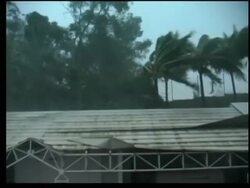 Hurricane Dean blows off roofs as it passes Martinique News Clip