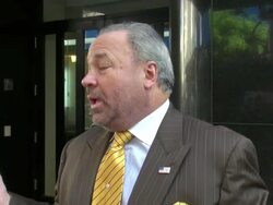 Bo Dietl at the 'Good Day New York' studio Stock Footage