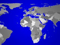 Map animation approaching England Stock Footage
